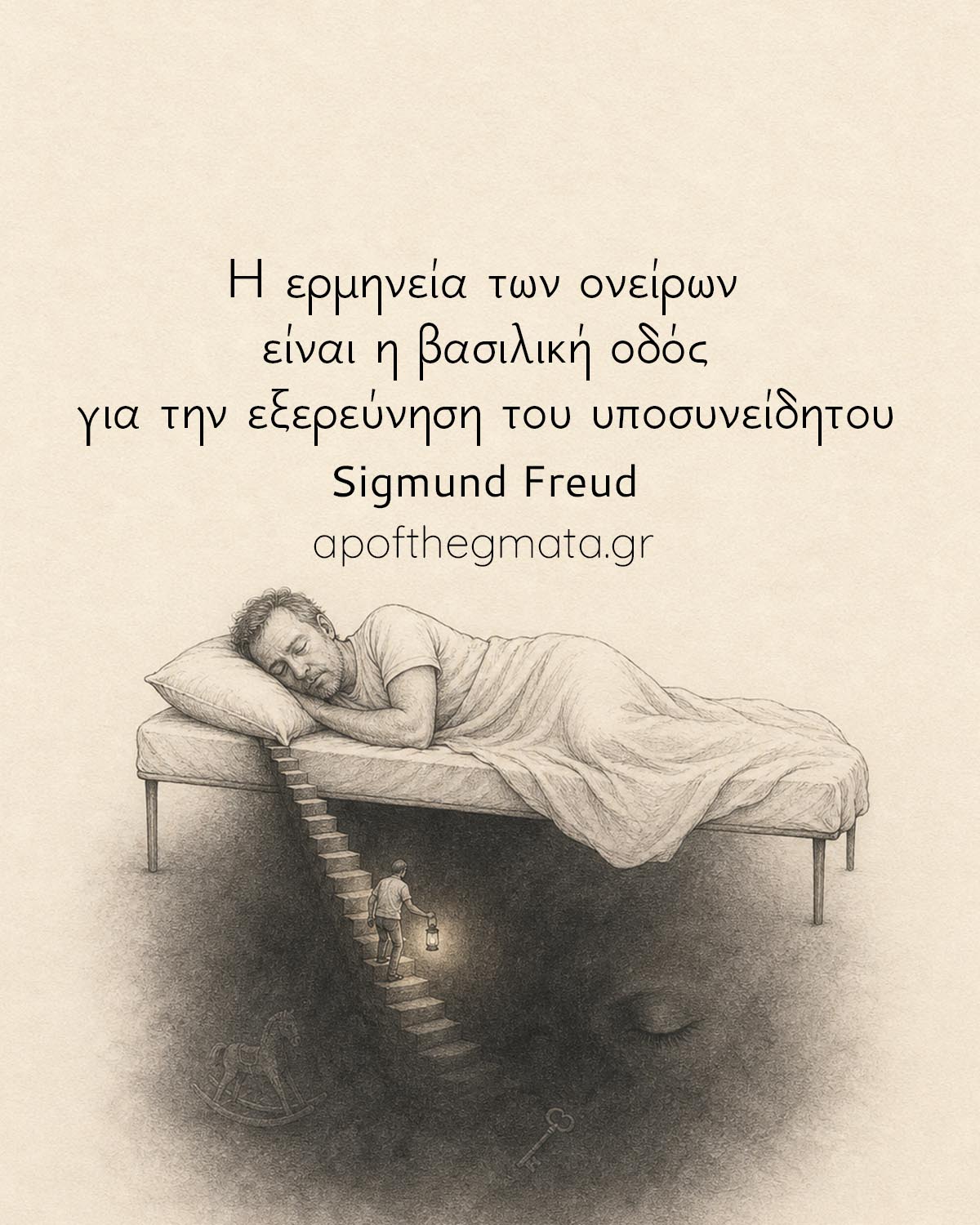 «Η ερμηνεία των ονείρων είναι η βασιλική οδός για την εξερεύνηση του υποσυνείδητου» – Sigmund Freud