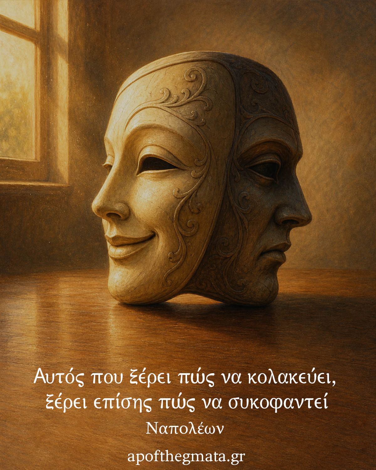 Αυτός που ξέρει πώς να κολακεύει, ξέρει επίσης πώς να συκοφαντεί - Ναπολέων