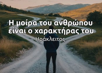 Η μοίρα του ανθρώπου είναι ο χαρακτήρας του - Ηράκλειτος αποφθέγματα νόημα