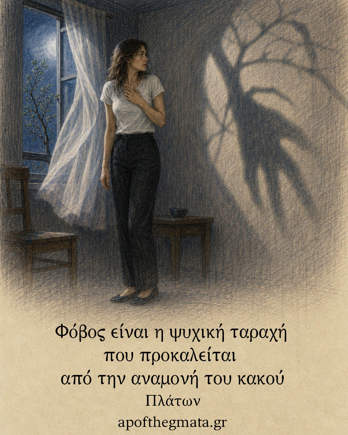 Φόβος είναι η ψυχική ταραχή που προκαλείται από την αναμονή του κακού - Πλάτωνας