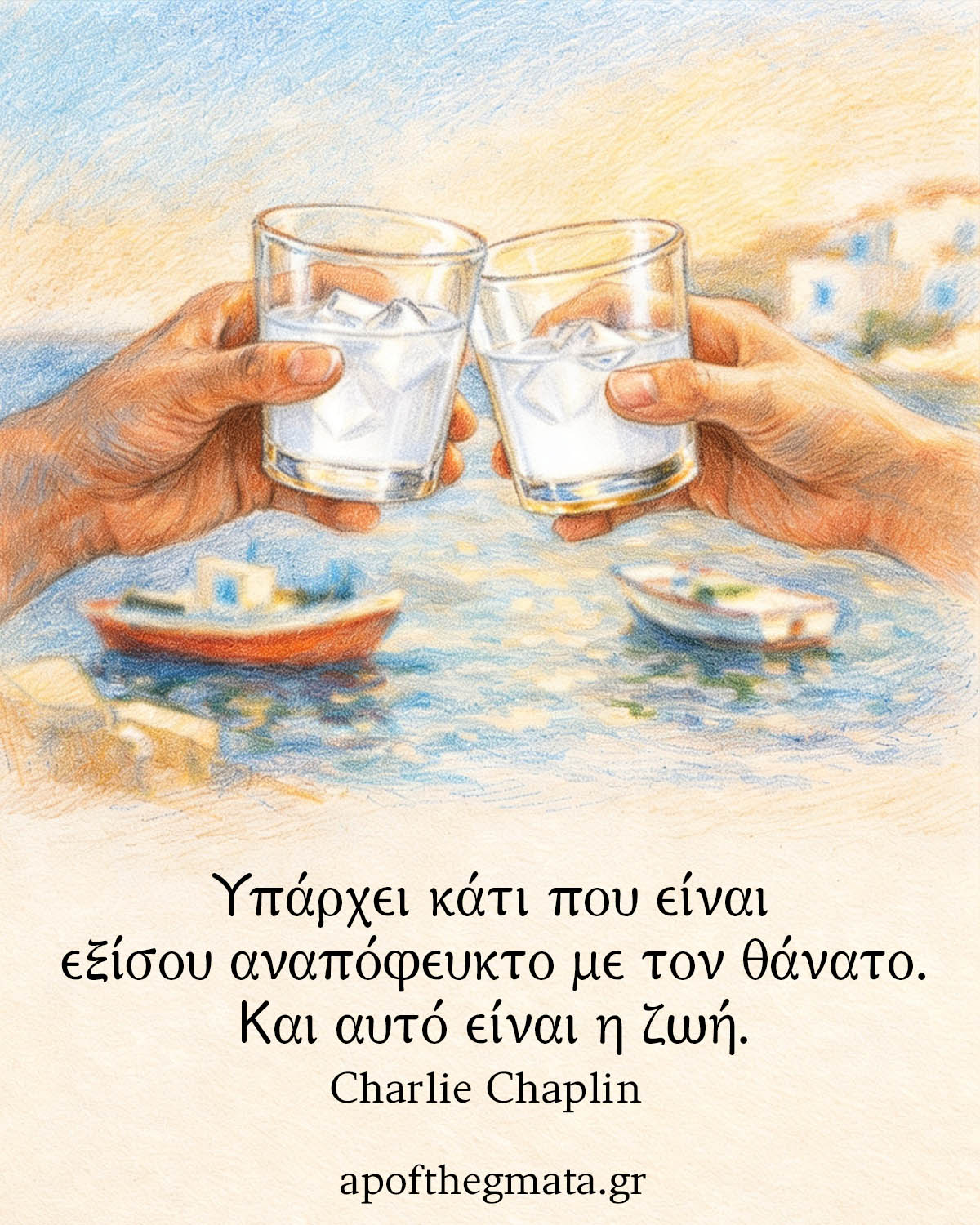 Υπάρχει κάτι που είναι εξίσου αναπόφευκτο με τον θάνατο. Και αυτό είναι η ζωή. - Charlie Chaplin