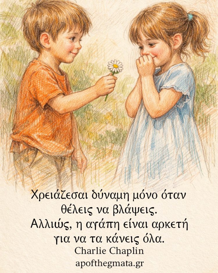 η αγάπη είναι αρκετή για να τα κάνεις όλα