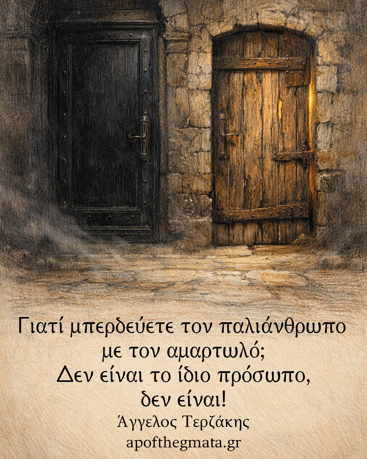 Γιατί μπερδεύετε τον παλιάνθρωπο με τον αμαρτωλό