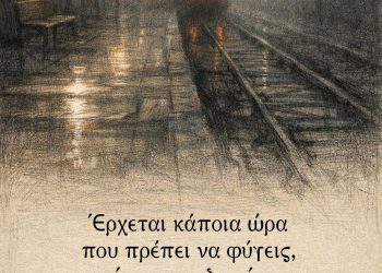 Έρχεται κάποια ώρα που πρέπει να φύγεις, ακόμα κι αν δεν έχεις σίγουρο μέρος να πας