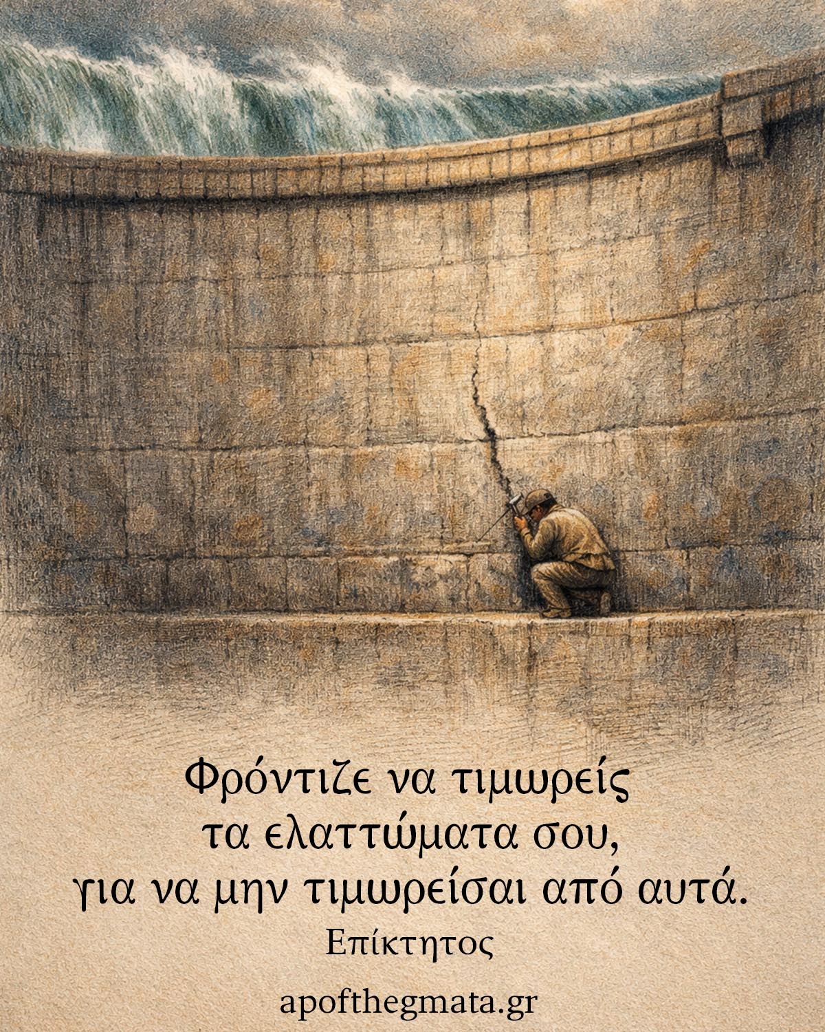 Φρόντιζε να τιμωρείς τα ελαττώματα σου, για να μην τιμωρείσαι από αυτά - Επίκτητος
