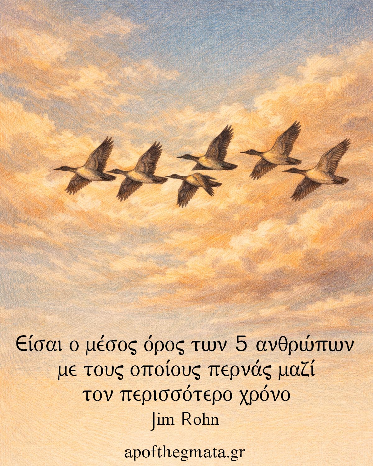Είσαι ο μέσος όρος των 5 ανθρώπων με τους οποίους περνάς μαζί τον περισσότερο χρόνο