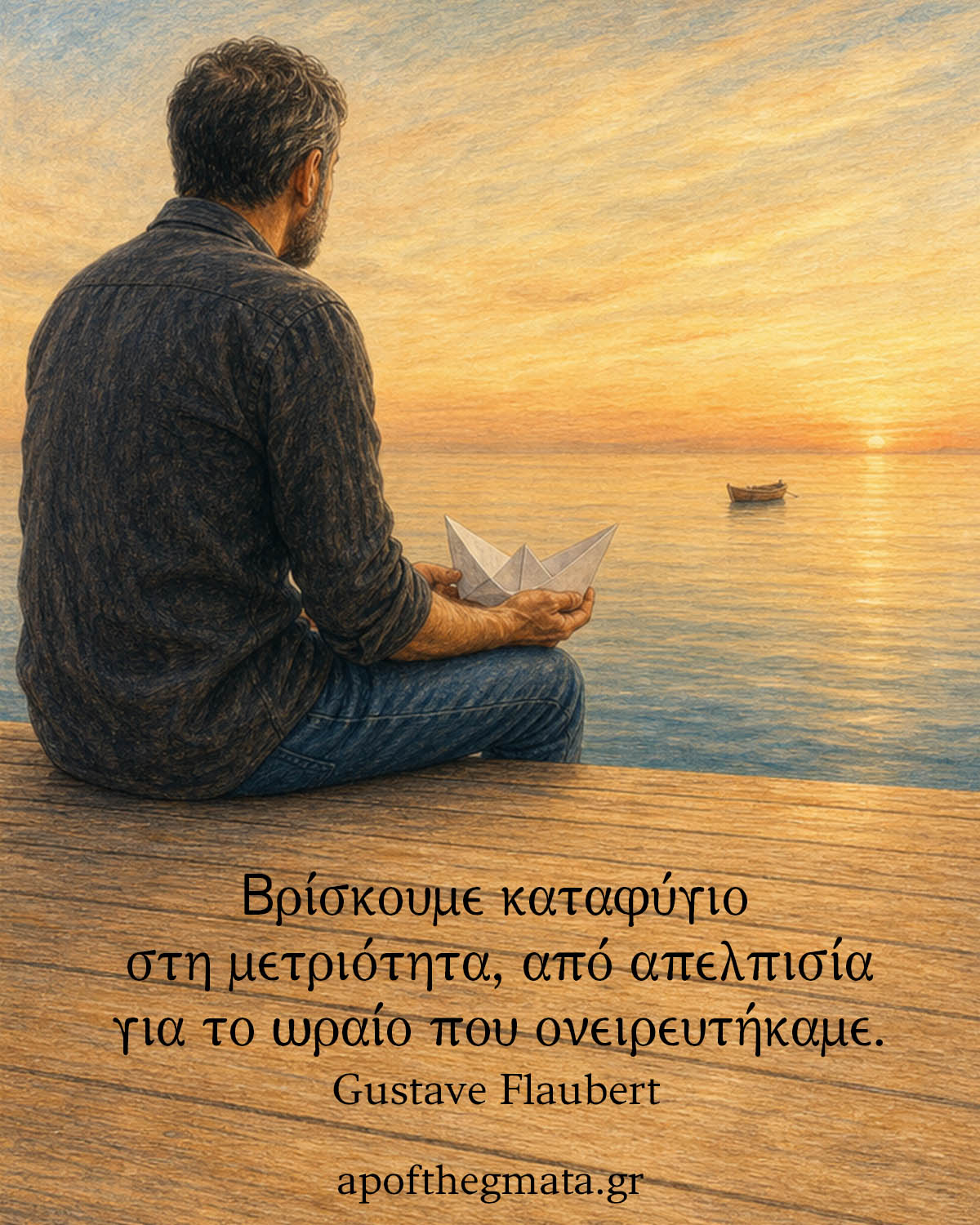 Βρίσκουμε καταφύγιο στη μετριότητα, από απελπισία για το ωραίο που ονειρευτήκαμε - Gustave Flaubert