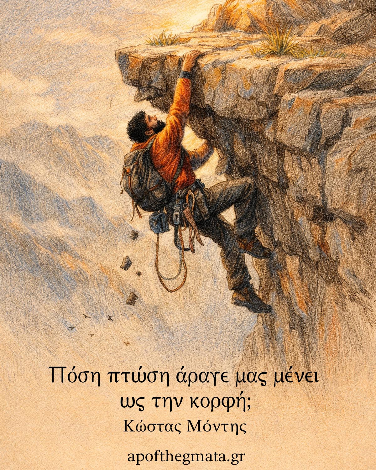 Πόση πτώση άραγε μας μένει ως την κορφή; - Κώστας Μόντης