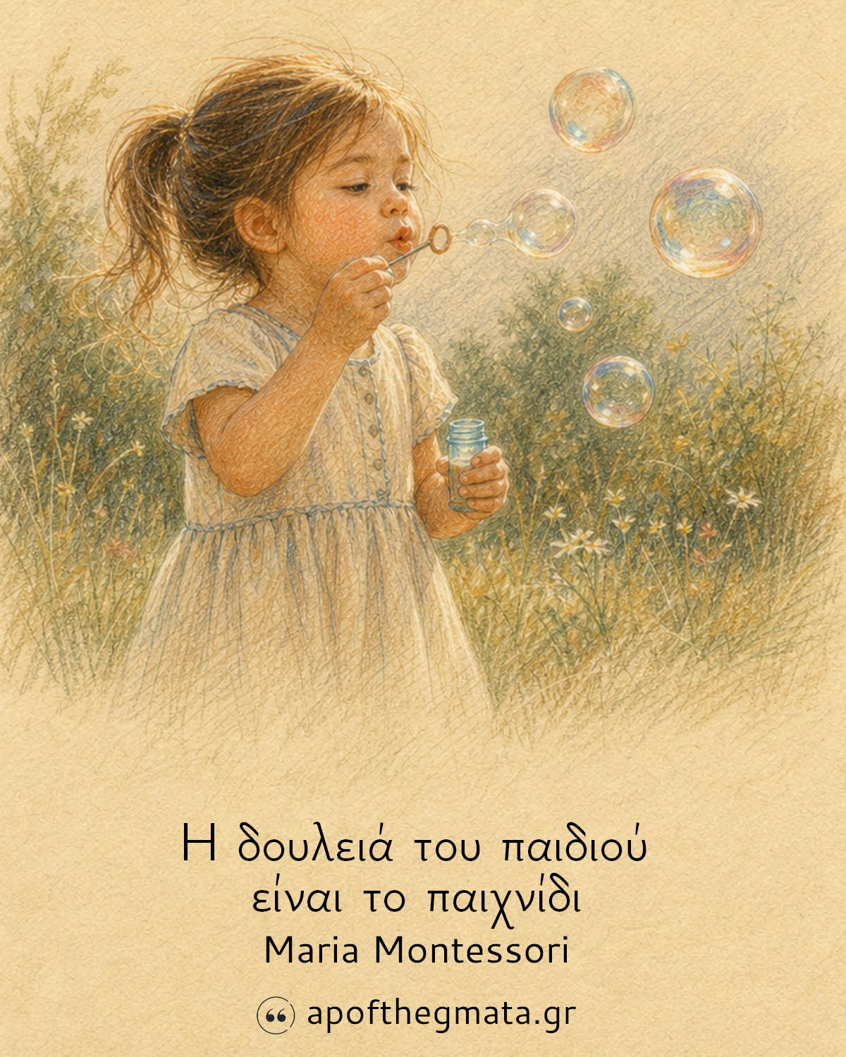 Η δουλειά του παιδιού είναι το παιχνίδι - Maria Montessori