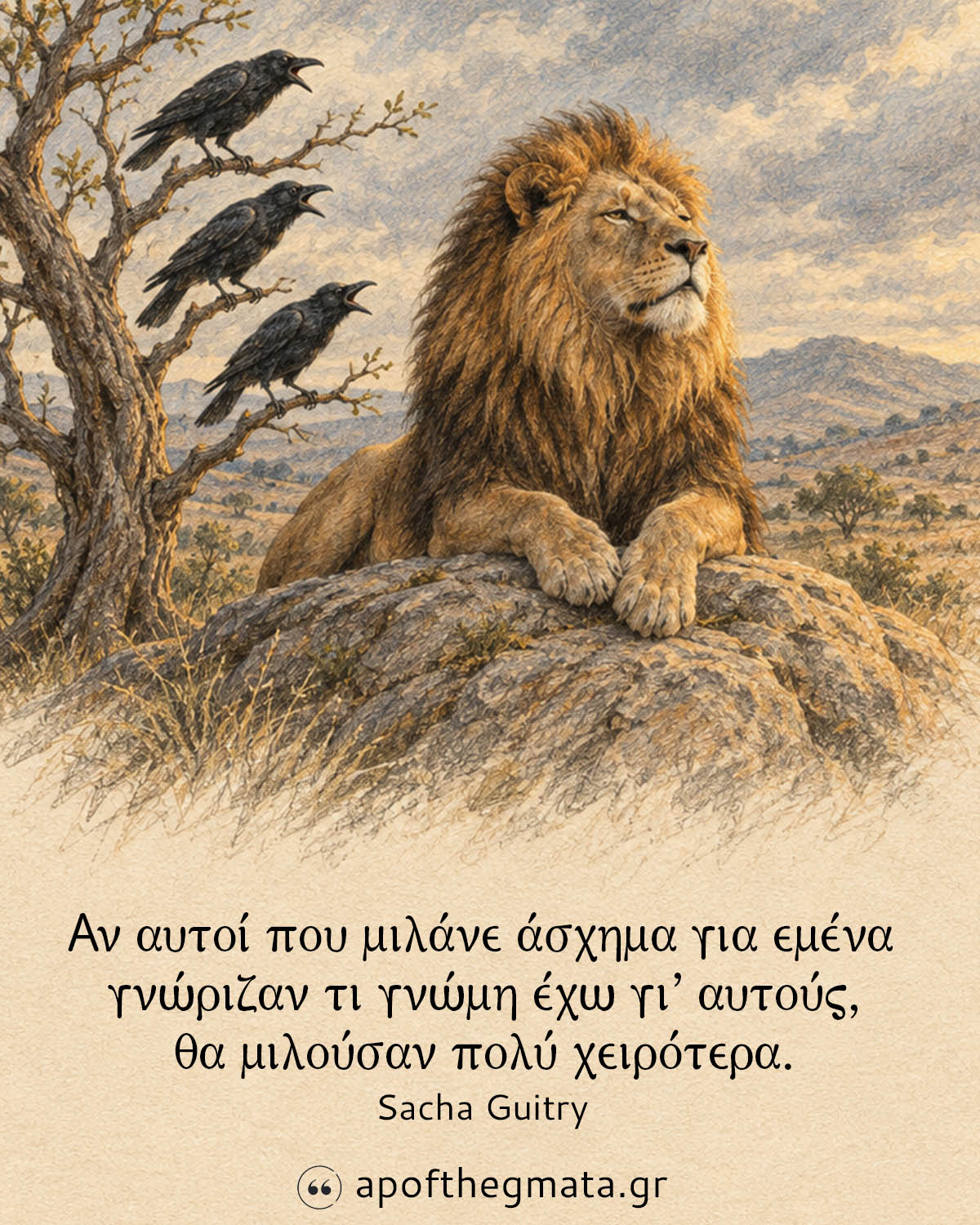 Αν αυτοί που μιλάνε άσχημα για εμένα γνώριζαν τι γνώμη έχω γι’ αυτούς, θα μιλούσαν πολύ χειρότερα - Σασά Γκιτρύ